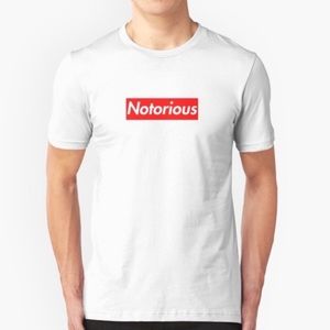 5x$25 BIG Notorious White T-Shirt NWOT